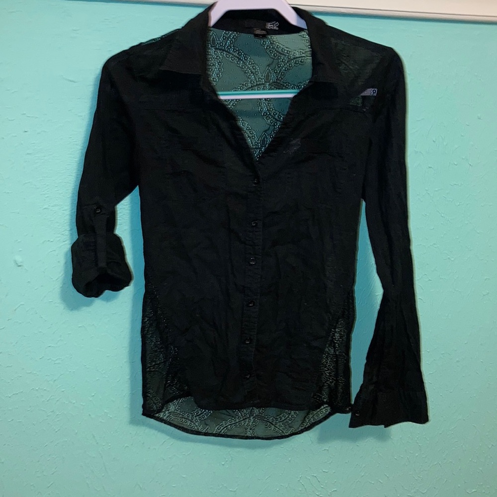 Fox lace top size small